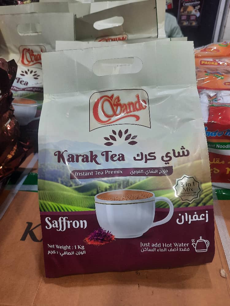چای کرک ساندو طعم زعفران 1000 گرم