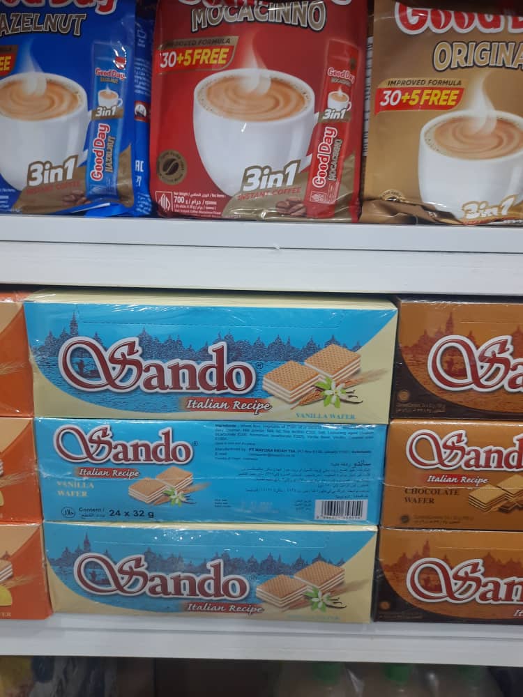 ویفر ساندو وانیلی بسته 24 عددی