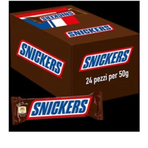 شکلات مغزدار اسنیکرز 45 گرمی بسته 20 عددی (اصلی ) Snickers Chocolate with Nuts, Pack of 20 (45 g ) Original